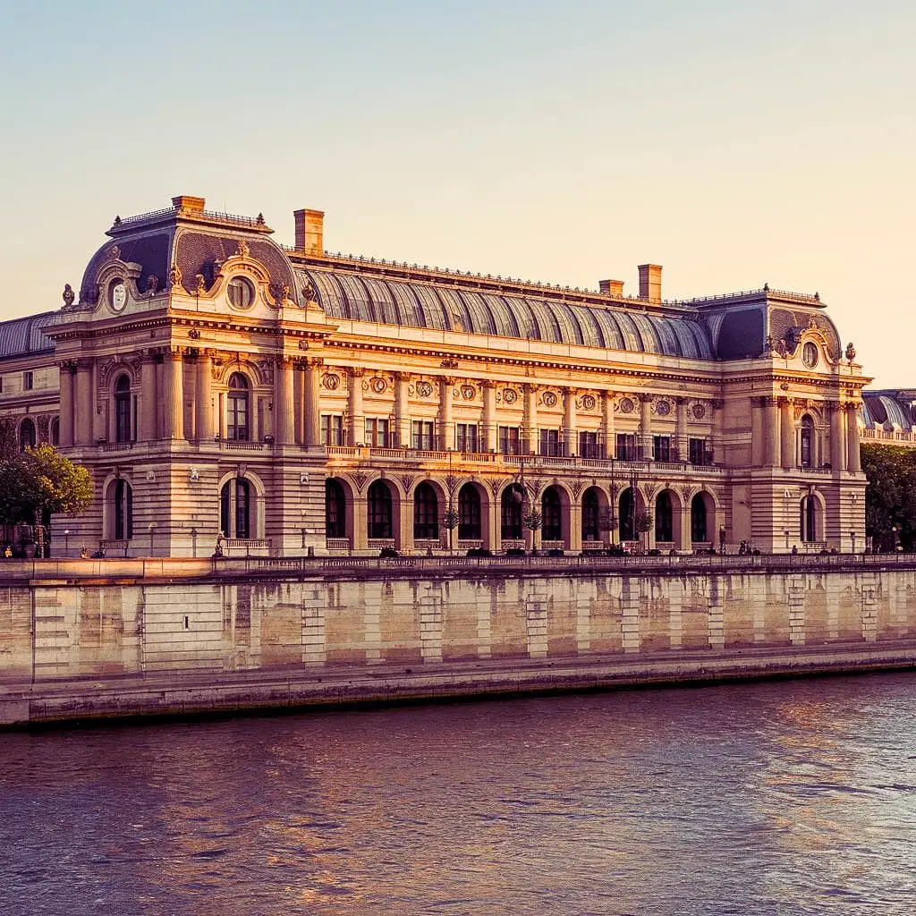 Musee d Orsay exterior at the Sunrise