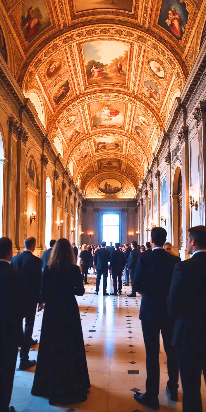 interiors of the Vatican museum