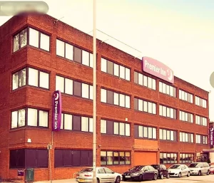 exteriors of Premier Inn Hanger Lane hotel