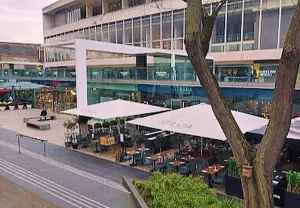patio of strada restaurant